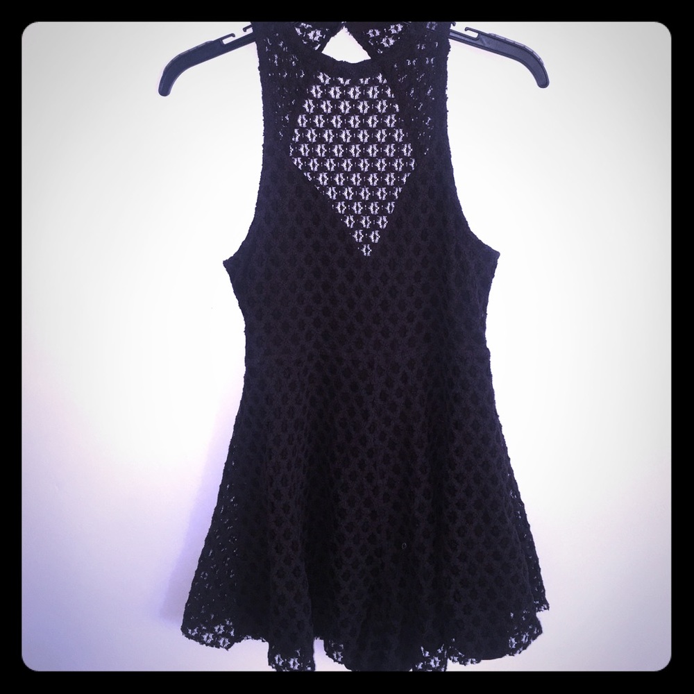 Lace textured Romper